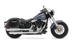44L - Lamellar Stallion XL Matte Motorcycle Hard Saddlebags for Harley Softail Slim FLS - Image 2