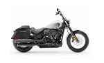 44L - Lamellar Stallion Extra Large Leather Covered Motorcycle Hard Saddlebags for Harley Softail Street Bob FXBB - Image 2