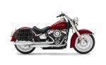 35L - Legacy Extra Large Studded Leather Saddlebags for Harley Softail Deluxe FLDE - Image 2