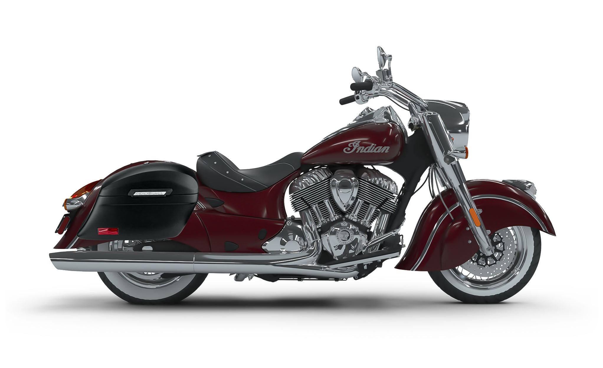 44L - Lamellar Stallion Extra Large Indian Chief Classic Matte Motorcycle Hard Saddlebags - Image 2