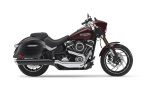 44L - Lamellar Stallion Extra Large Matte Motorcycle Hard Saddlebags for Harley Softail Sport Glide FLSB - Image 2