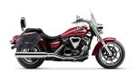 42L - Baldur Extra Large Yamaha V Star 950 Tourer Leather Wrapped Motorcycle Hard Saddlebags - Image 2