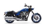 42L - Baldur Extra Large Victory Hammer Leather Wrapped Motorcycle Hard Saddlebags - Image 2