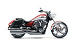 42L - Baldur Extra Large Victory Vegas Leather Wrapped Motorcycle Hard Saddlebags - Image 2
