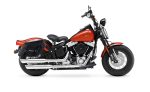 42L - Baldur Extra Large Leather Wrapped Motorcycle Hard Saddlebags for Harley Softail Cross Bones FLSTSB - Image 2