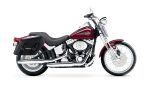 42L - Baldur Extra Large Leather Wrapped Motorcycle Hard Saddlebags for Harley Softail Springer FXSTS/I - Image 2