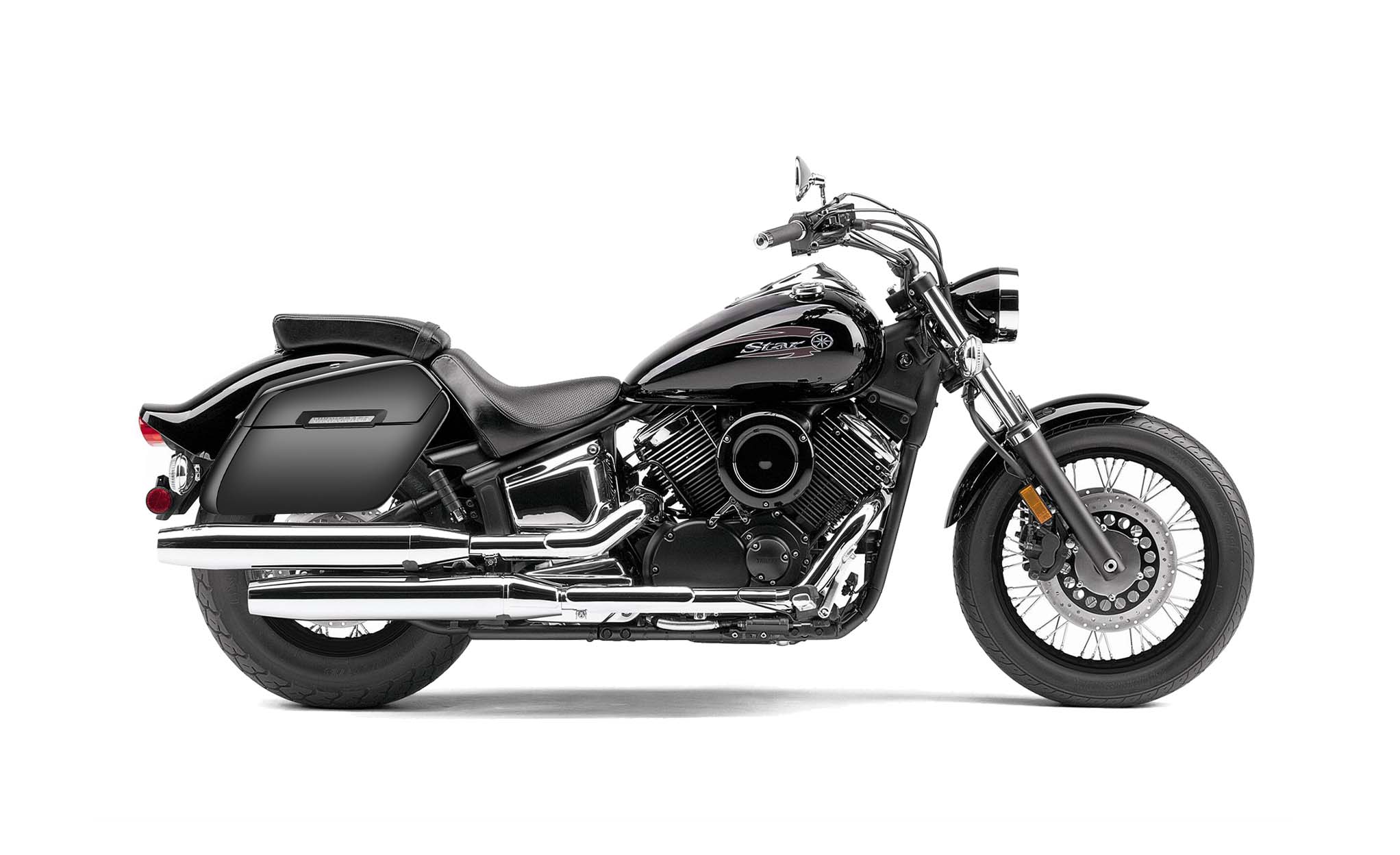 42L - Baldur Extra Large Yamaha V Star 1100 Custom XVS11T Painted Motorcycle Hard Saddlebags - Image 2