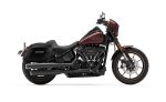40L - Lamellar Raven Extra Large Leather Covered Motorcycle Hard Saddlebags for Harley Softail Low Rider S FXLRS - Image 2