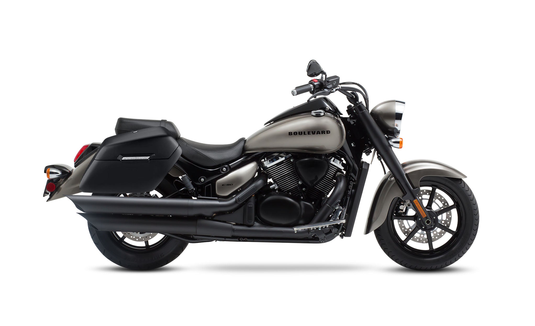 42L - Baldur Extra Large Suzuki Boulevard C90 VL1500 Matte Motorcycle Hard Saddlebags - Image 2