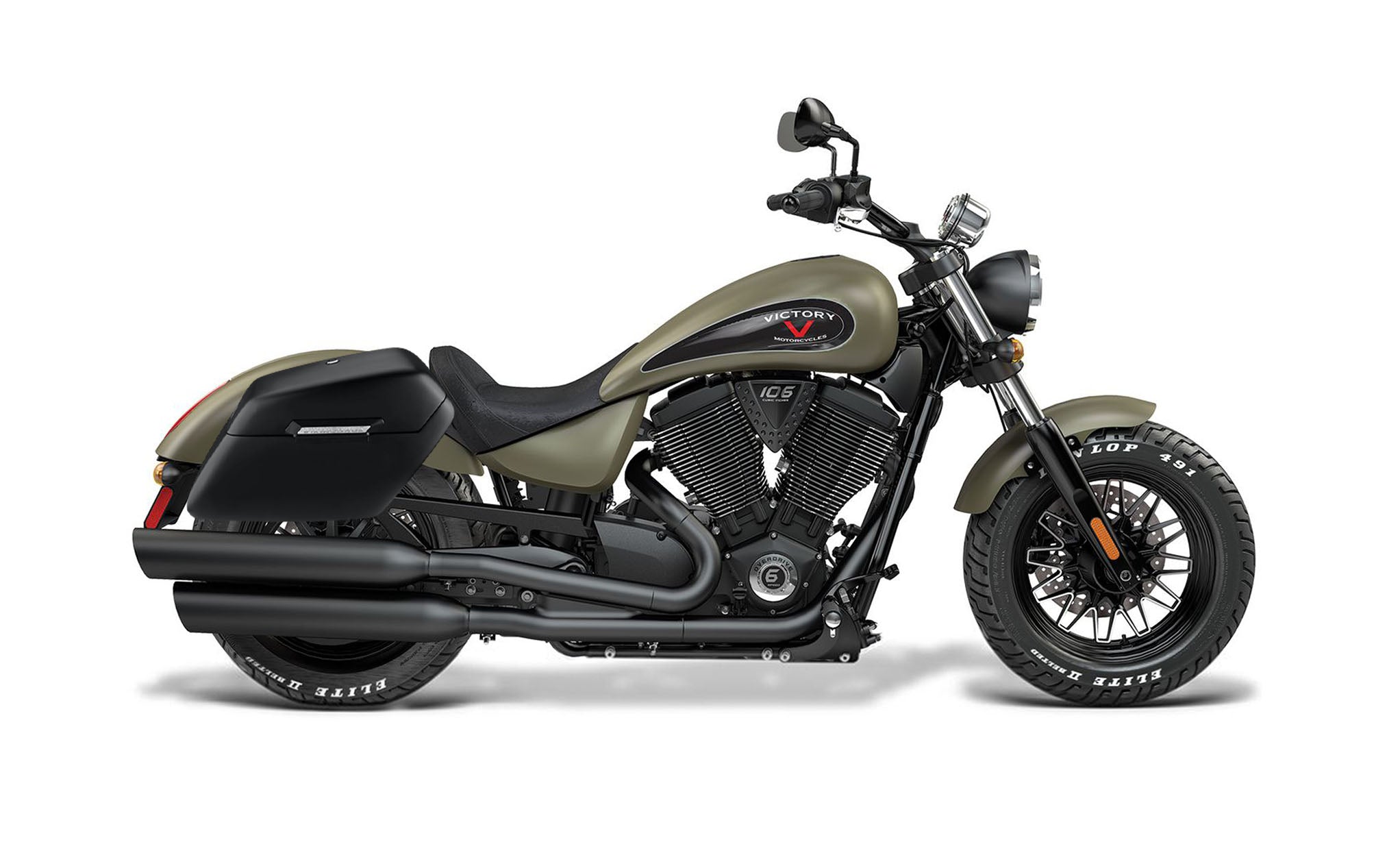 42L - Baldur Extra Large Victory Gunner Matte Motorcycle Hard Saddlebags - Image 2