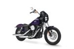 Viking Derby Motorcycle Fairing For Harley Dyna Street Bob FXDB Gloss Black - Image 2