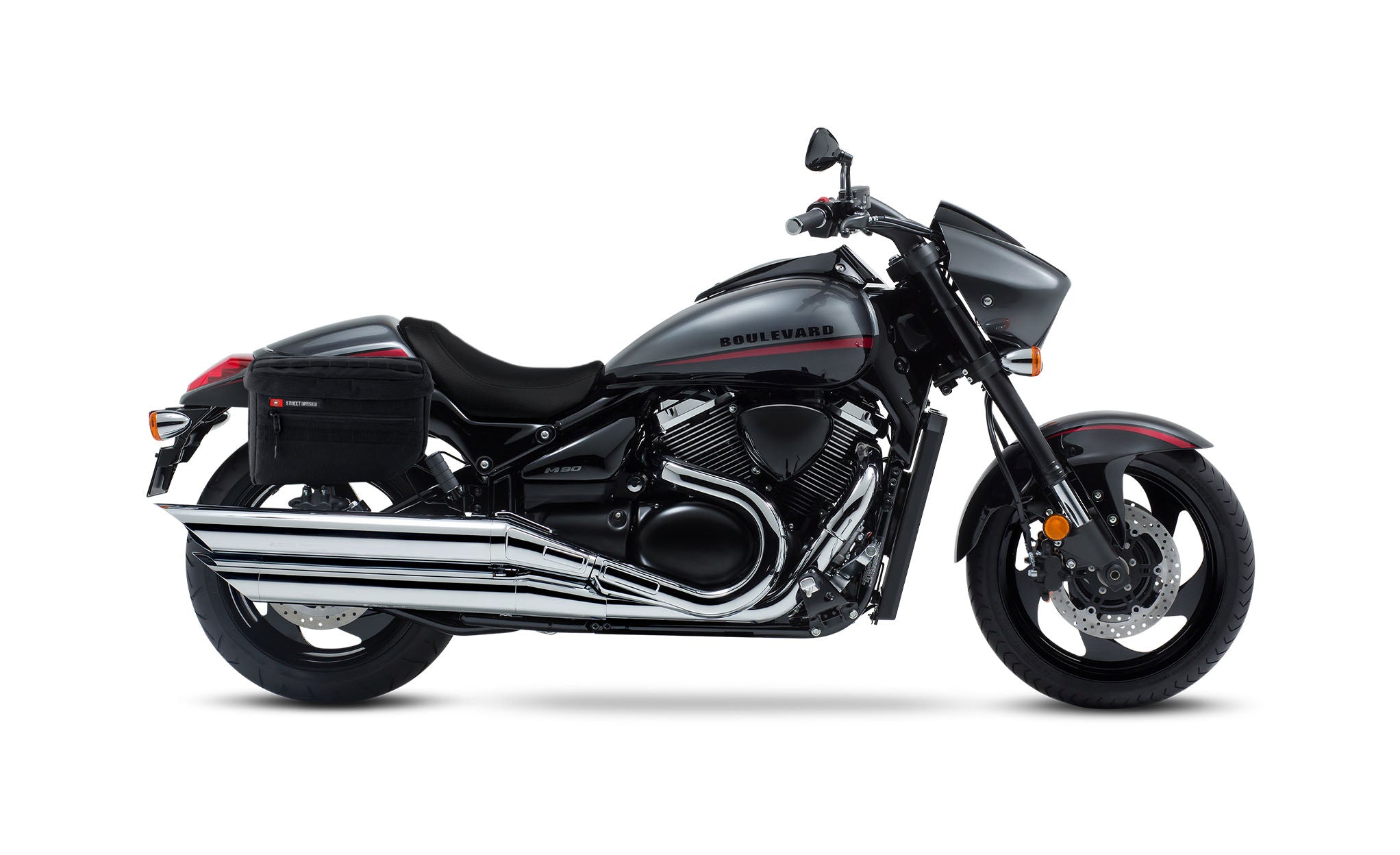 18L - Patriot Medium Suzuki Boulevard M90 VZ1500 Motorcycle Throw Over Saddlebags - Image 2