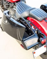 28L - Phantom Large Painted Motorcycle Hard Saddlebags For Harley Softail Street Bob FXBB - Image 6