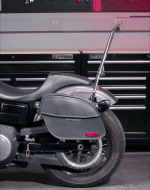 22L - Aegis Quick Mount Medium Shock Cutout Motorcycle Saddlebags for Indian Scout Bobber - Image 4