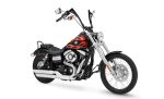 Viking Iron Born 12" Handlebar For Harley Dyna Wide Glide FXDWG Gloss Black - Image 2