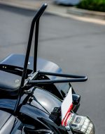 Iron Born Blade 25" Sissy Bar with Foldable Luggage Rack for Harley Softail Low Rider S FXLRS Matte Black - Image 5