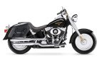 42L - Baldur Extra Large Leather Wrapped Motorcycle Hard Saddlebags for Harley Softail Fatboy FLSTF/I - Image 2