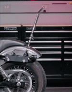 Iron Born Blade 25" Sissy Bar with Foldable Luggage Rack for Harley Dyna Low Rider FXDL Matte Black - Image 4