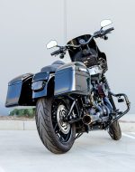 44L - Lamellar Stallion Extra Large Painted Motorcycle Hard Saddlebags for Harley Softail Street Bob FXBB - Image 3