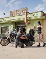 42L - Baldur Extra Large Leather Wrapped Motorcycle Hard Saddlebags for Harley Softail Heritage FLHC/S - Image 4