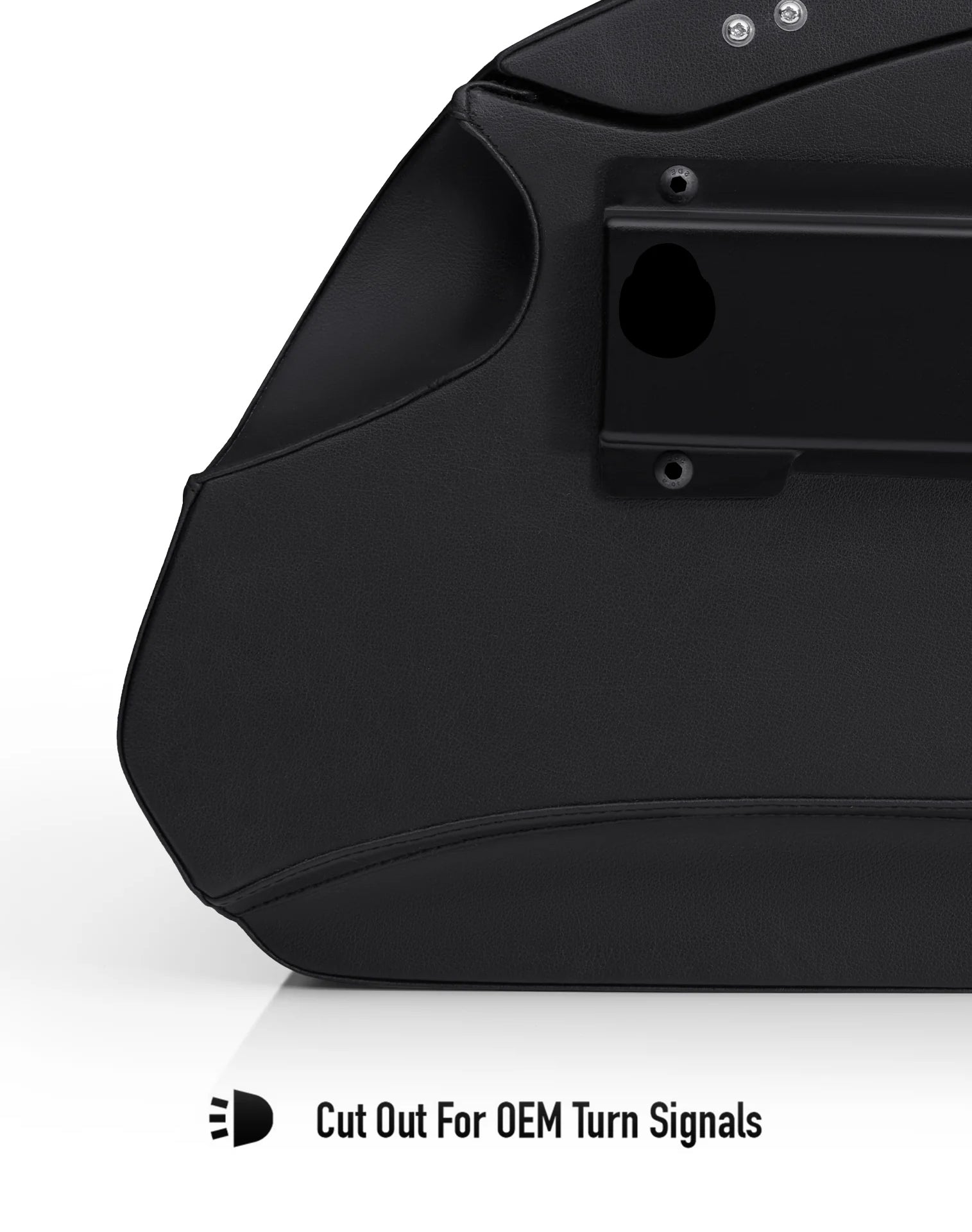 32L - Darkin Large Quick Mount Leather Wrapped Hard Saddlebags for Indian Scout Bobber - Image 11
