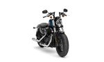 Viking Iron Born Z Handlebar For Harley Sportster Forty Eight Gloss Black - Image 2