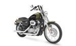 Viking Iron Born Z Handlebar For Harley Sportster 883 Custom XL883C Gloss Black - Image 2