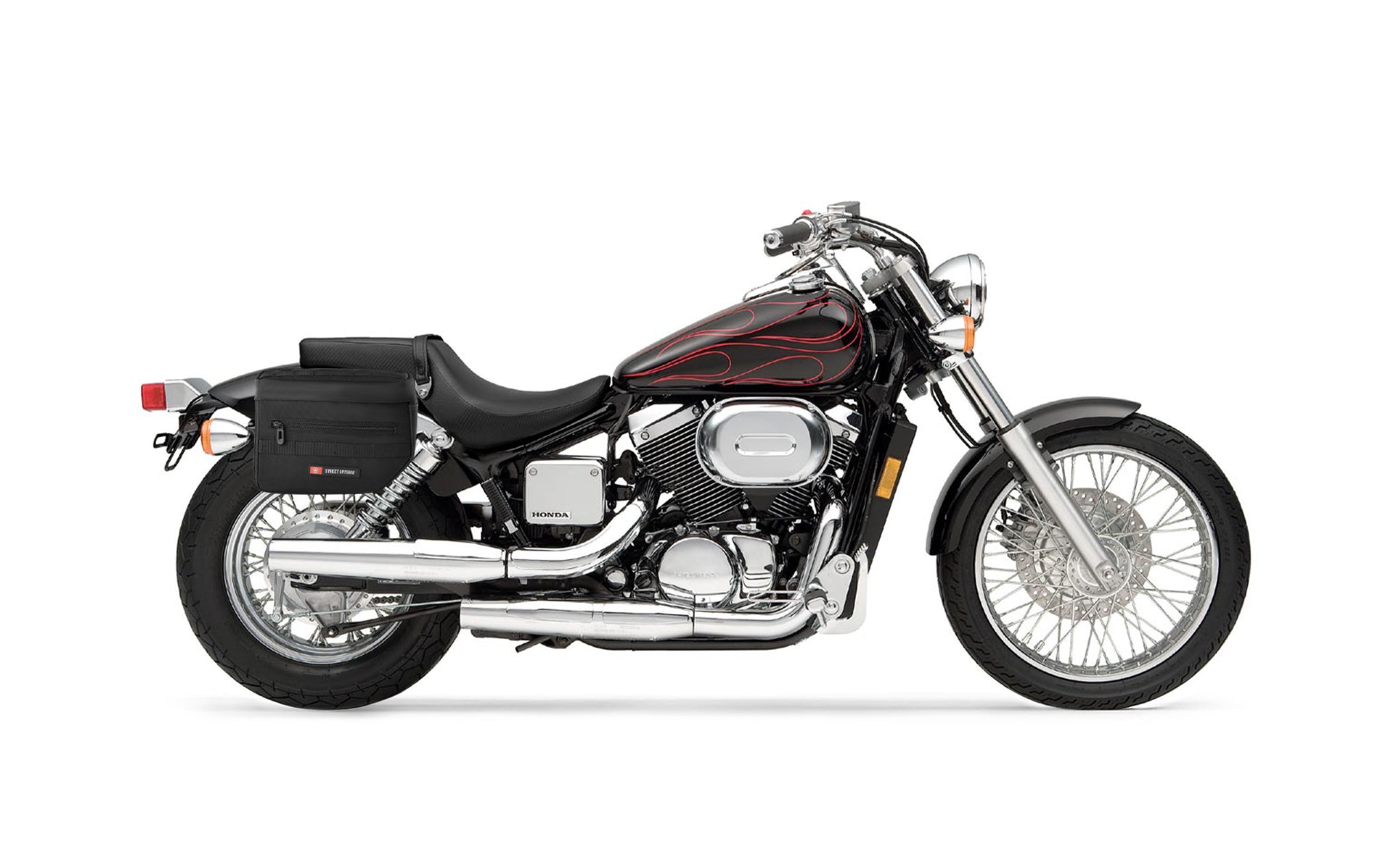 10L - Patriot Small Honda Shadow 750 Spirit DC Throw Over Saddlebags - Image 2