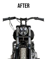 Viking Warlock 6" Handlebar Risers for Harley Dyna Super Glide Custom FXDC/I Gloss Black - Image 4