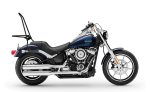 Iron Born Blade 25" Sissy Bar with Foldable Luggage Rack for Harley Softail Low Rider Matte Black - Image 2