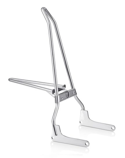 Iron Born Blade 25" Sissy Bar w/ Foldable Luggage Rack for Harley Softail Standard FXST Chrome