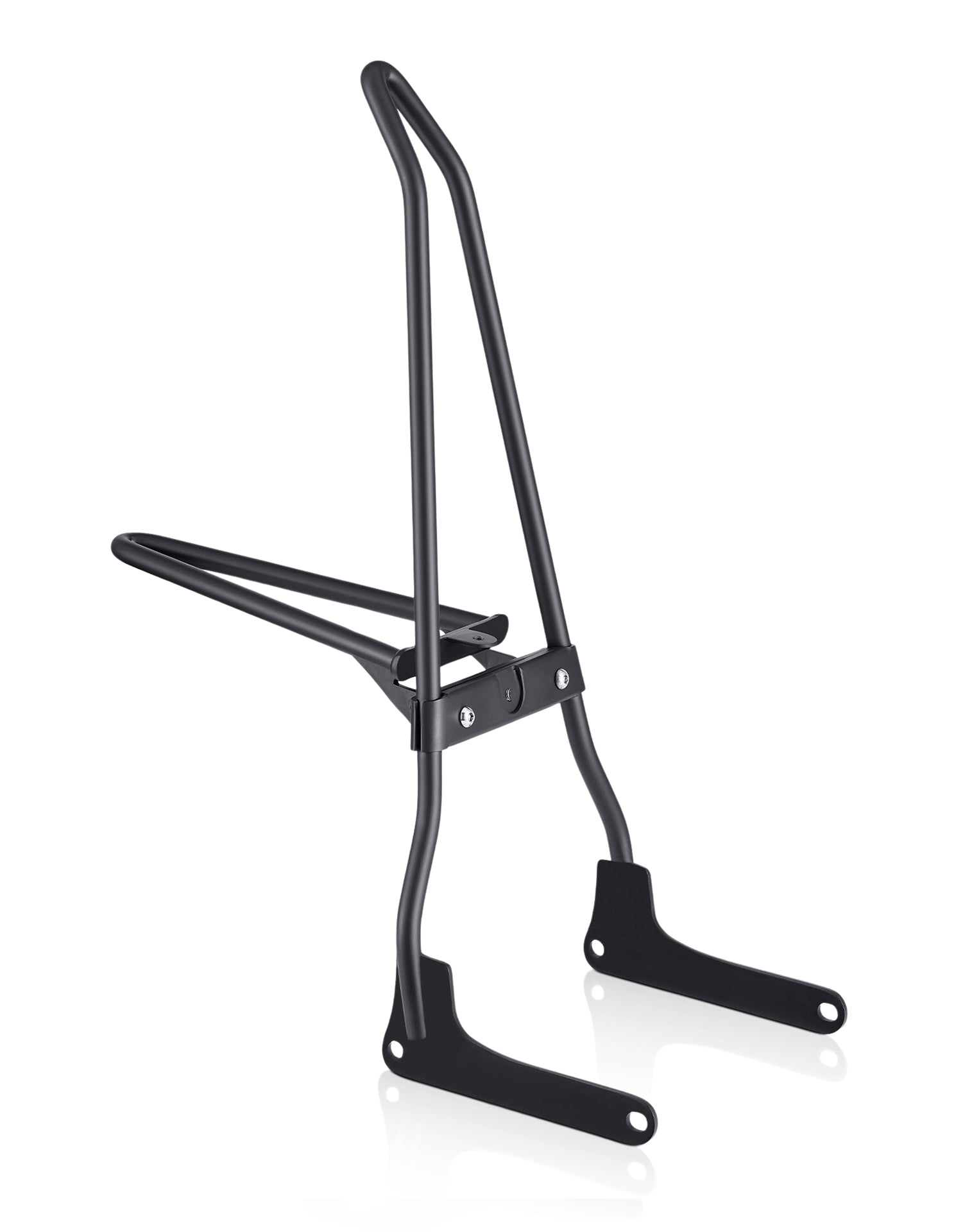iron-born-blade-25-inch-motorcycle-sissy-bar-with-foldable-luggage-rack-for-harley-softail-street-bob-matte-black-hero-image Iron Born Blade 25" Sissy Bar with Foldable Luggage Rack for Harley Softail Street Bob Matte Black - Image 1