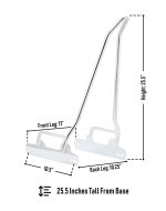 Iron Born Blade 25" Sissy Bar for Harley Dyna Super Glide FXD Chrome - Image 3