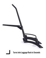 Iron Born Blade 25" Sissy Bar with Foldable Luggage Rack for Indian Scout Bobber Sixty Matte Black - Image 9