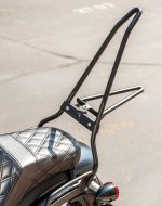 Iron Born Blade 25" Sissy Bar with Foldable Luggage Rack for Indian Scout Rogue Sixty Matte Black - Image 6