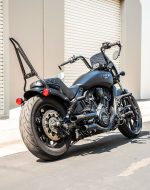 Iron Born Blade 25" Sissy Bar with Foldable Luggage Rack for Indian Scout Rogue Sixty Matte Black - Image 3