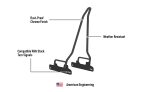 Iron Born Blade 25" Sissy Bar for Harley Dyna Super Glide FXD Chrome - Image 7