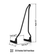 Iron Born Blade 25" Sissy Bar for Harley Softail Low Rider S FXLRS Matte Black - Image 7