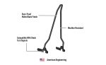 Iron Born Blade 25" Sissy Bar for Harley Sportster 1200 Low XL1200L Matte Black - Image 7
