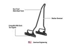 Iron Born Blade 25" Sissy Bar for Harley Dyna Super Glide FXD Matte Black - Image 7