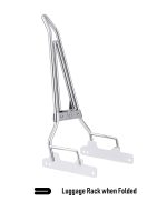 Iron Born Blade 25" Sissy Bar with Foldable Luggage Rack for Harley Dyna Super Glide FXD Chrome - Image 5