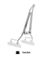 Iron Born Blade 25" Sissy Bar with Foldable Luggage Rack for Harley Dyna Super Glide FXD Chrome - Image 8