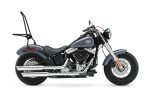 Iron Born Blade 25" Sissy Bar with Foldable Luggage Rack for Harley Softail Slim FLS Matte Black - Image 2