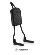 Viking Iron Born Diamond Stitch Leather Tall Motorcycle Sissy Bar Pad for Harley Davidson - Image 9