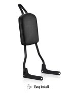 Viking Iron Born Plain Leather Tall Motorcycle Sissy Bar Pad - Image 9