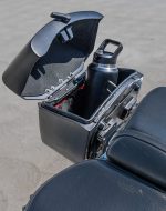 12L - Ironclad Quick Mount Medium Suzuki Boulevard C50 VL800 Matte Hard Solo Saddlebag (Right Only) - Image 6