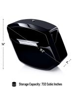12L - Ironclad Quick Mount Medium Suzuki Boulevard C50 VL800 Painted Hard Solo Saddlebag (Right Only) - Image 7