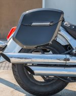 12L - Ironclad Quick Mount Medium Suzuki Boulevard C50 VL800 Painted Hard Solo Saddlebag (Right Only) - Image 4