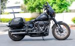 40L - Lamellar Raven Extra Large Painted Motorcycle Hard Saddlebags for Harley Softail Low Rider S FXLRS - Image 2