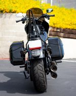 40L - Lamellar Raven Extra Large Painted Motorcycle Hard Saddlebags for Harley Softail Low Rider S FXLRS - Image 3